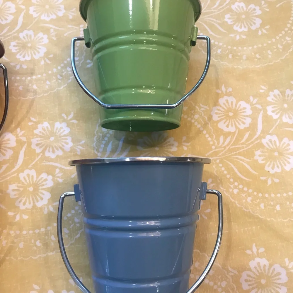 Pottery Barn Enamel Pails